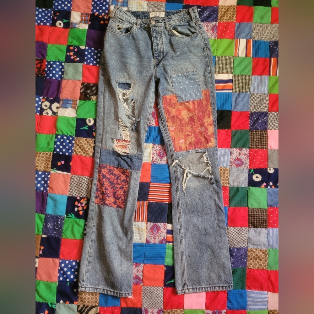 We The Free Patchwork Jeans - image 1